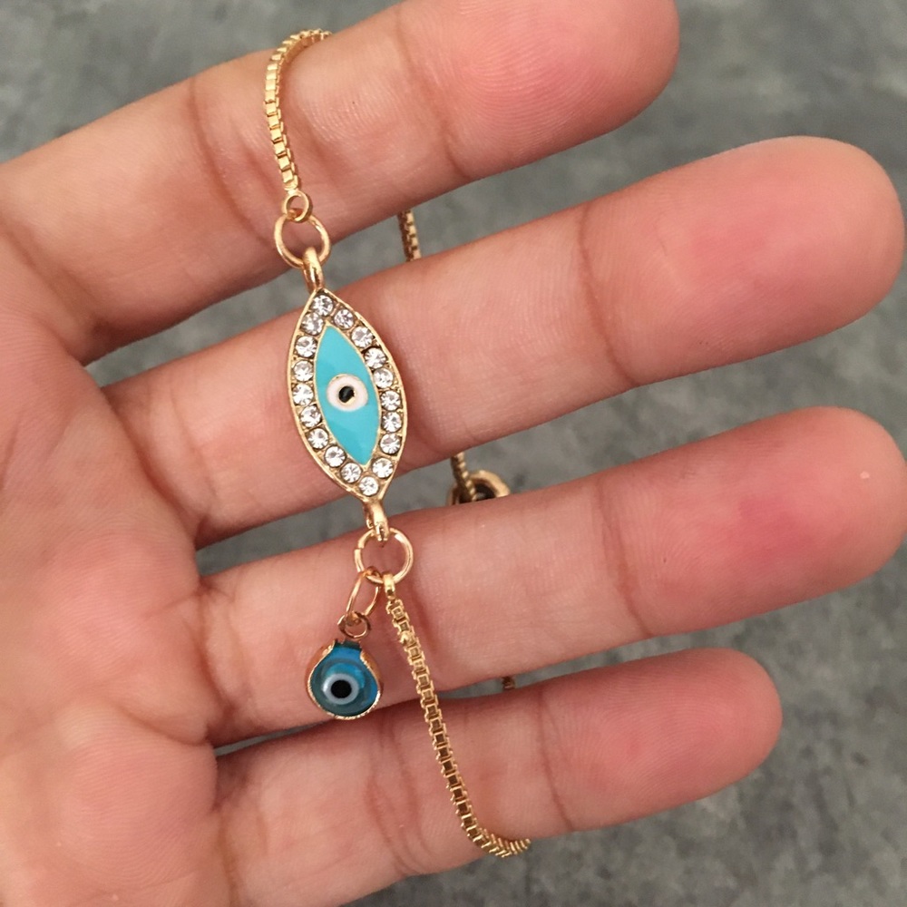 Evil Eye Adjustable Bracelet - Picture 3 of 7
